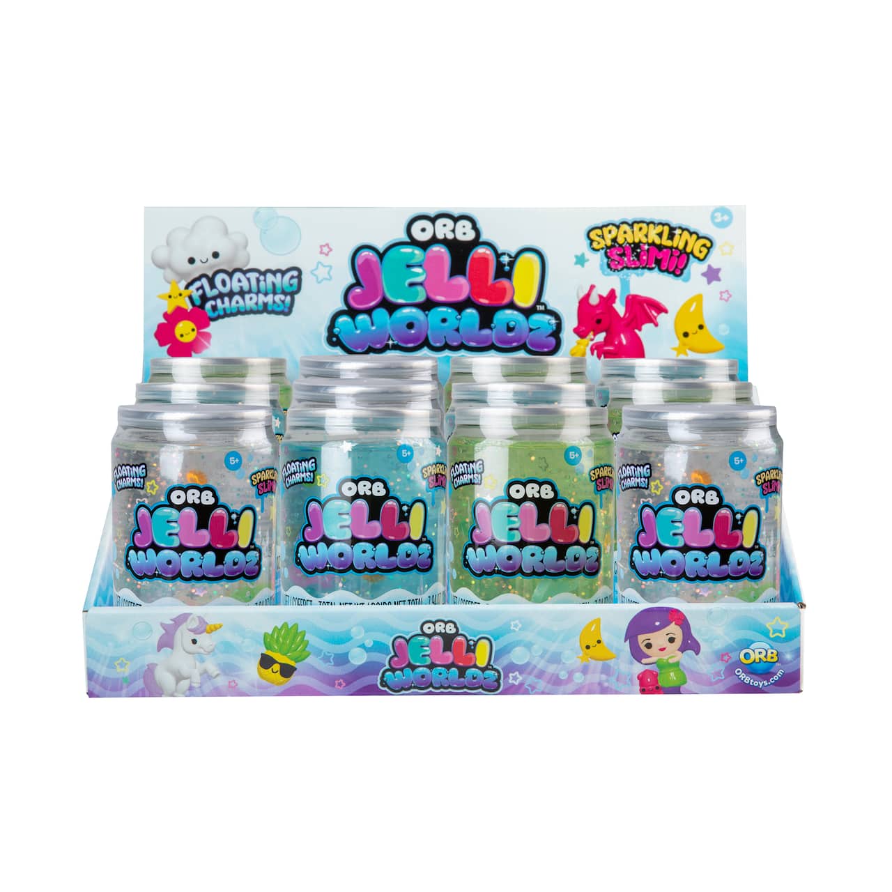 Assorted Orb™ Jelli Worldz Sparkling Slime, 1pc.